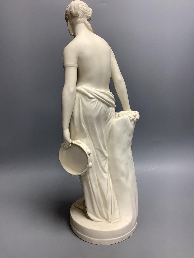 An Art Union Copeland Parian ware figure, after Cheverton, height 46cm